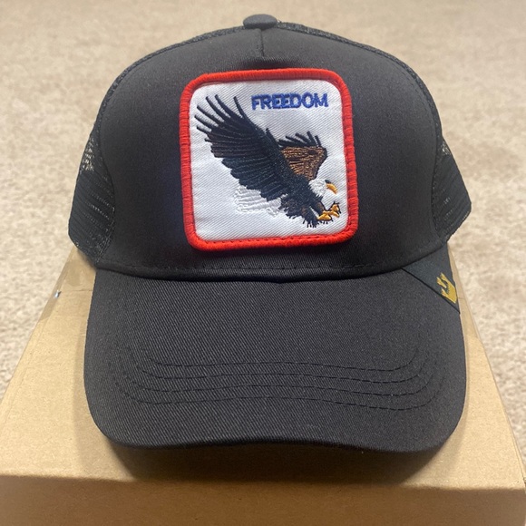 Unisex Adjustable Farm Trucker Hat (Freedom Eagle) NEW!!! - Picture 1 of 2